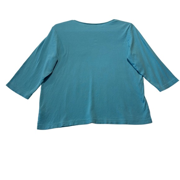 Quacker‎ Factory Embellished Snowman Women's Top Size LG Christmas Rhinestones - Picture 2 of 9